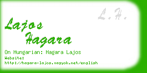 lajos hagara business card